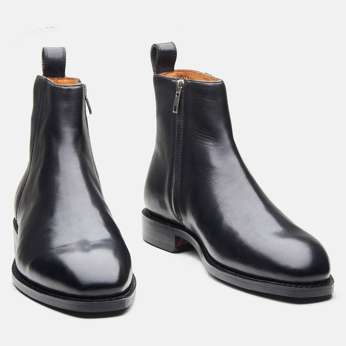 Hand Welted Crust Zipper boot