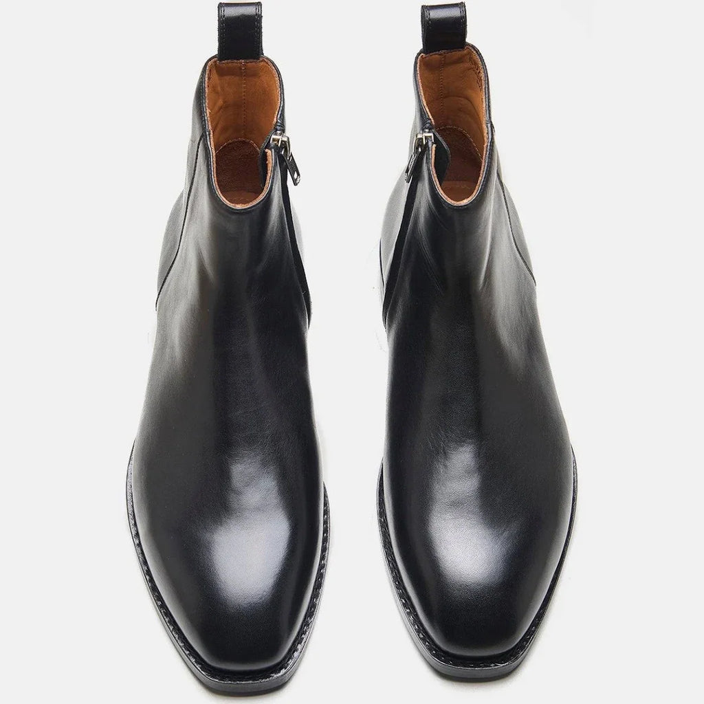 Hand Welted Crust Zipper boot
